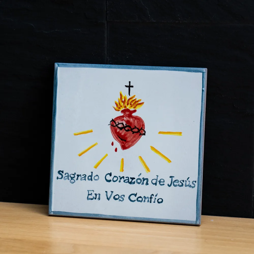 Azulejo Sagrado Corazón en Vos Confío