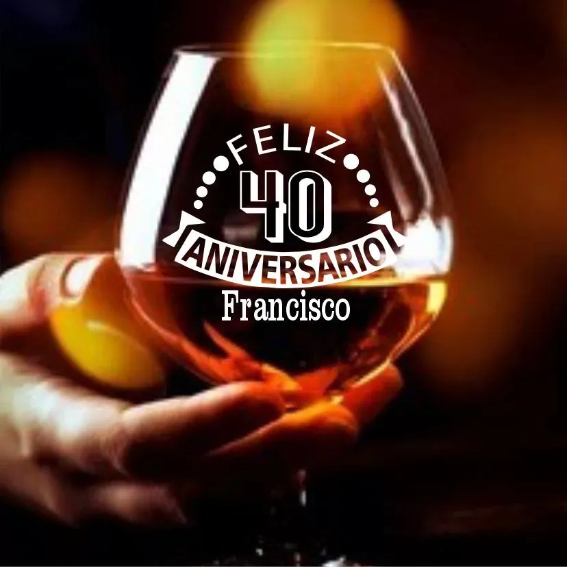 Copa de Coñac Para Aniversario - Imagen 3