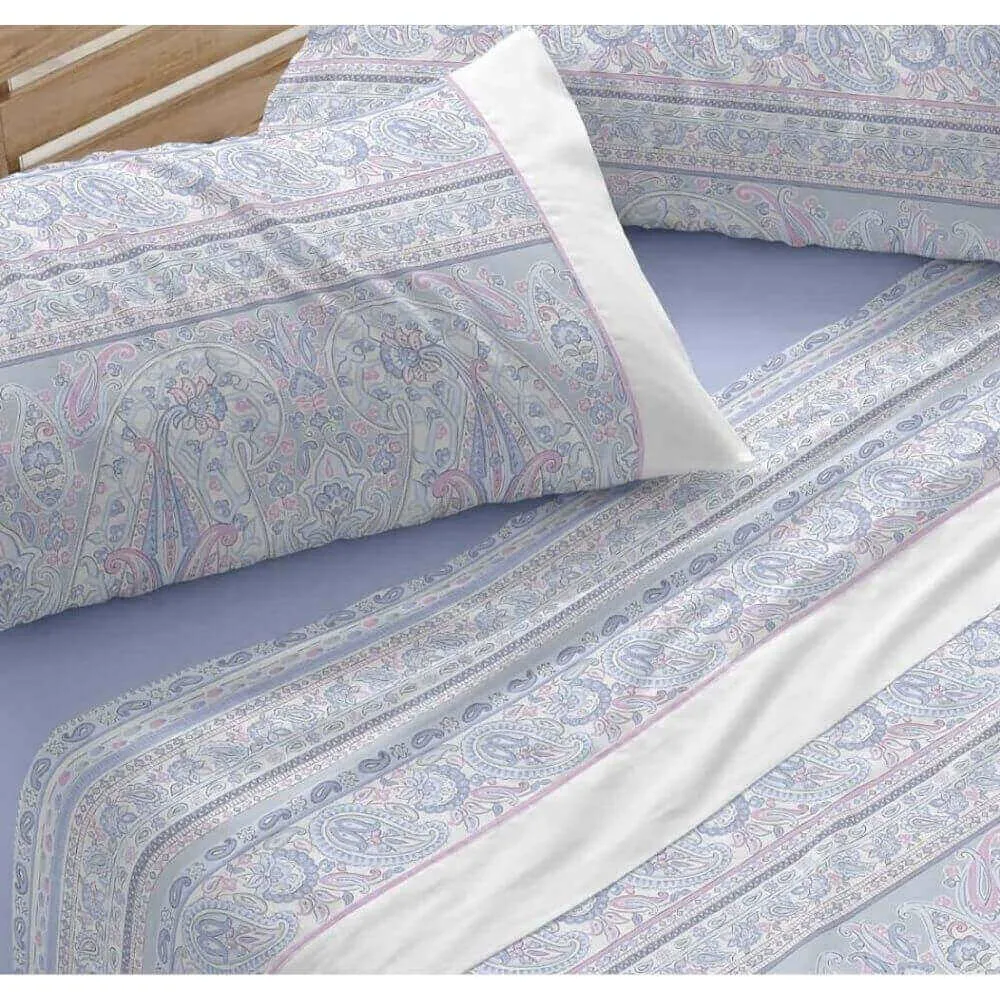 Burrito Blanco Diseño 529 Juego Sabana Claro de Luna Azul - Imagen 4