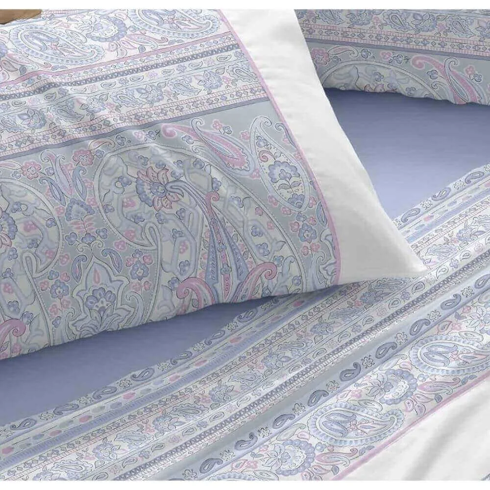 Burrito Blanco Diseño 529 Juego Sabana Claro de Luna Azul - Imagen 2