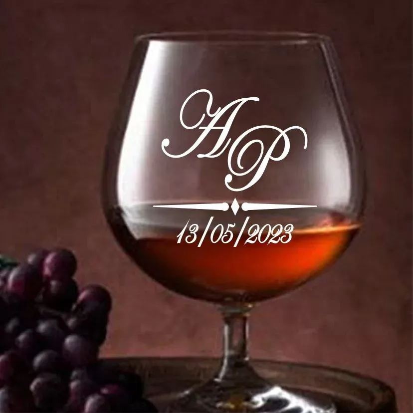 Copa de Coñac Iniciales - Imagen 4