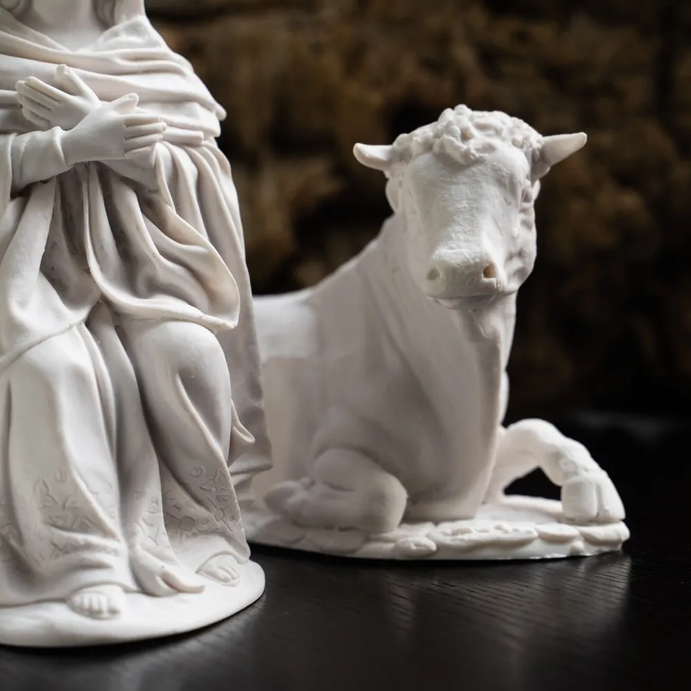 Nacimiento clásico. Marmolina blanca. - Imagen 5