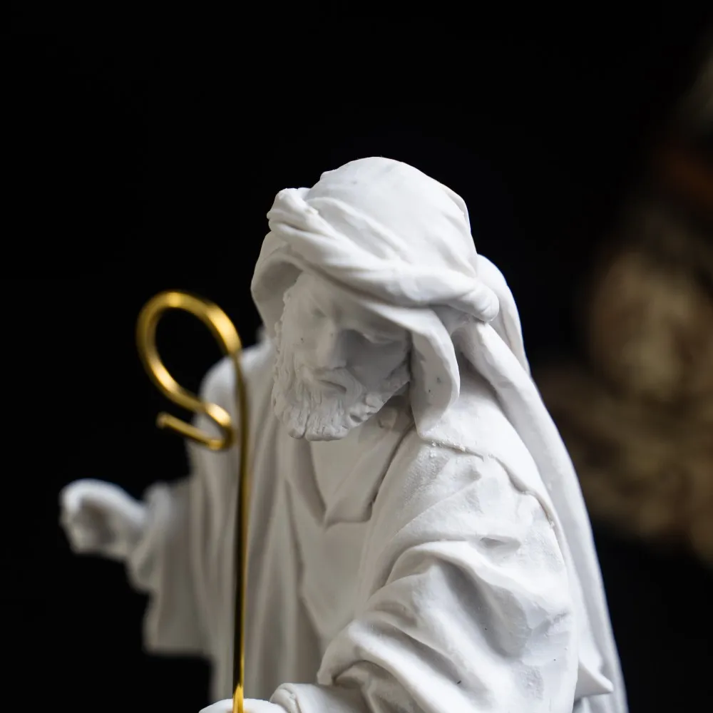 Nacimiento clásico. Marmolina blanca. - Imagen 2
