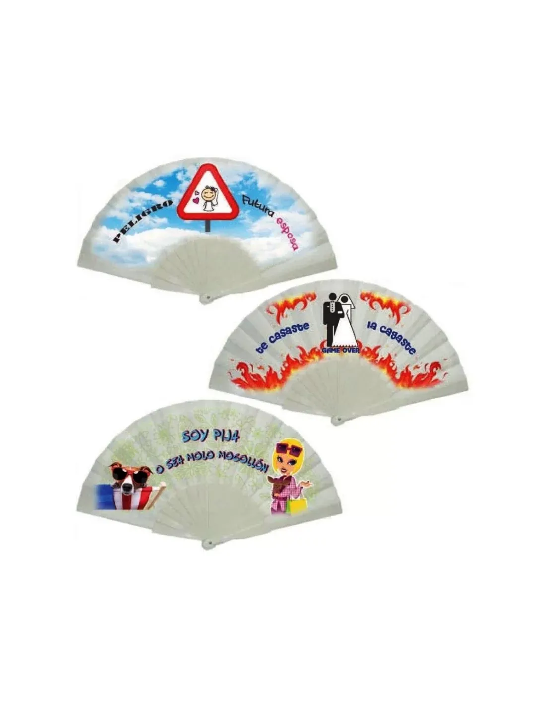 Abanico de Plástico Fiestas y Bromas