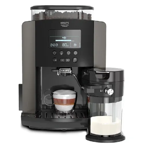 Krups Quattro Force Cafetera Superautomática con depósito leche