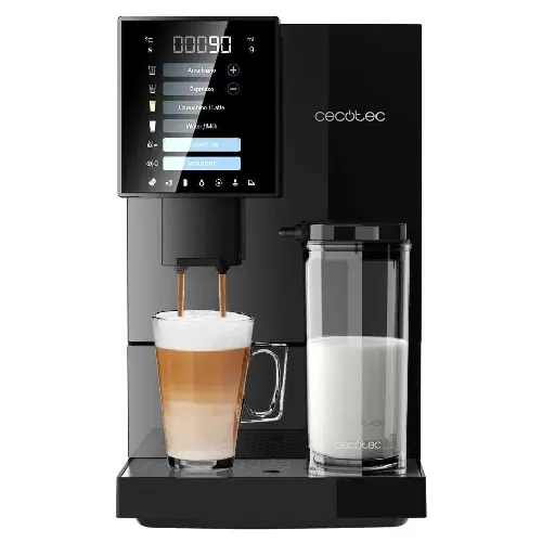 Cecotec Cremmaet Compactccino Cafetera Superautomática depósito leche